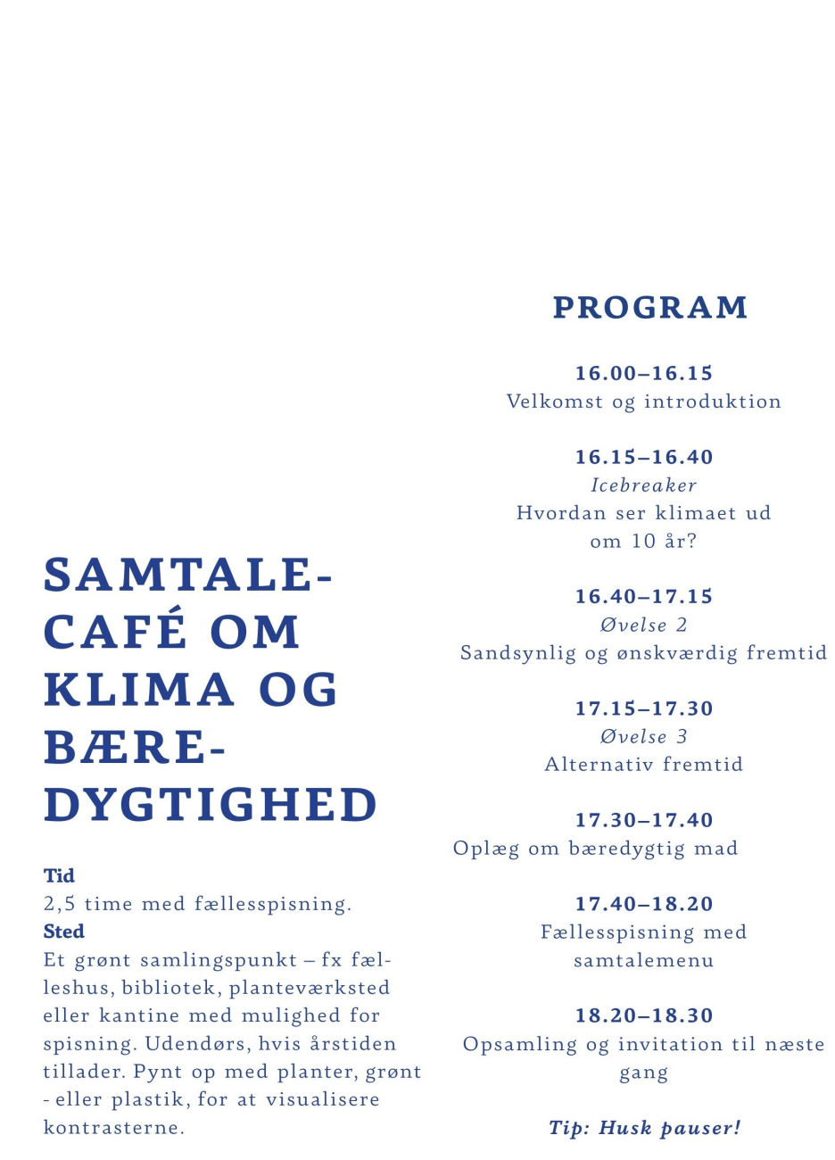 udkast til program