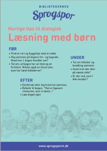 Plakat om dialogisk læsning