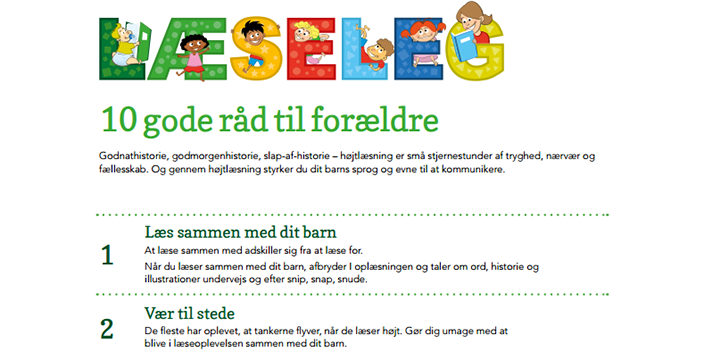LæseLegs 10 gode råd til forældre