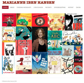 Forsiden på marianneibenhansen.dk