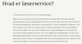Læseservice tekst